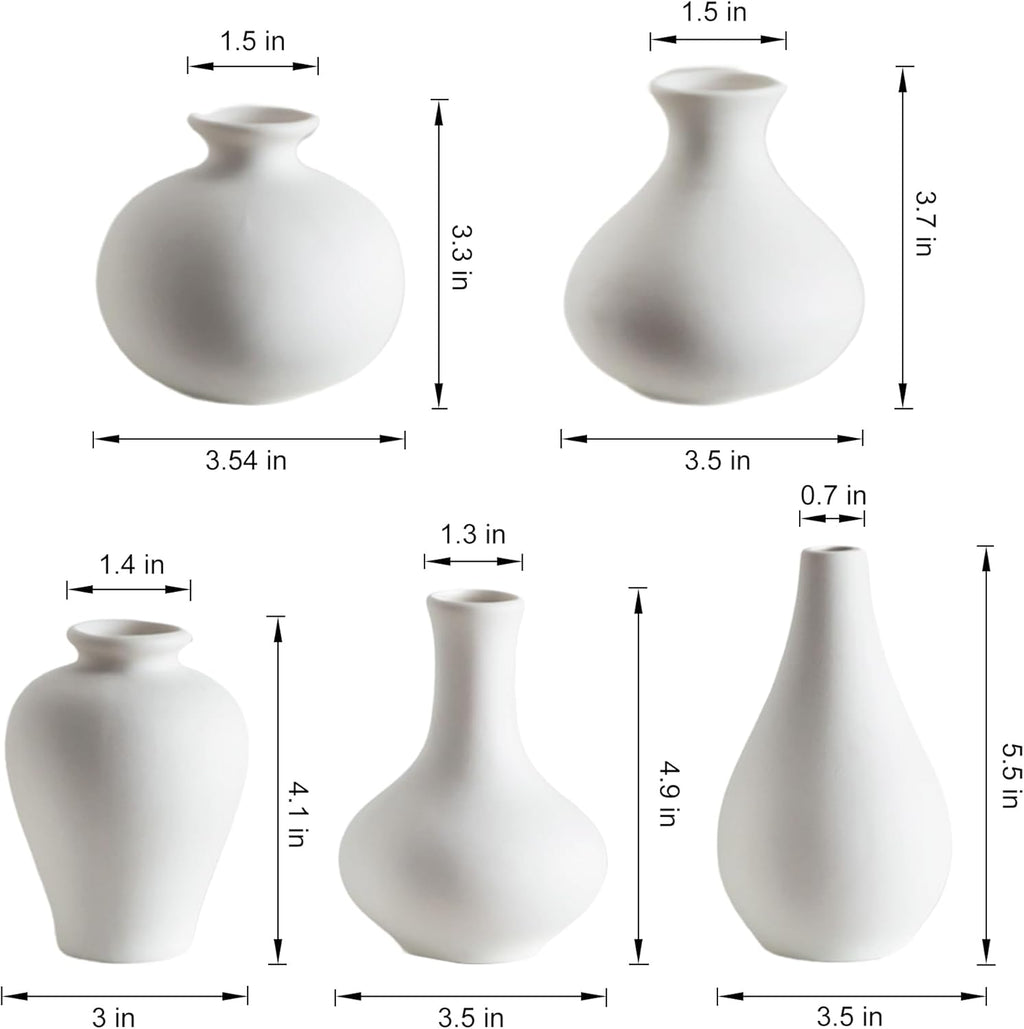 Farmhouse Black Decorative Vase — Set of 5 - View 7