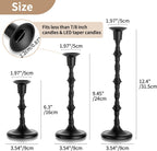 Antique Black Candle — Set of 6 - View 3