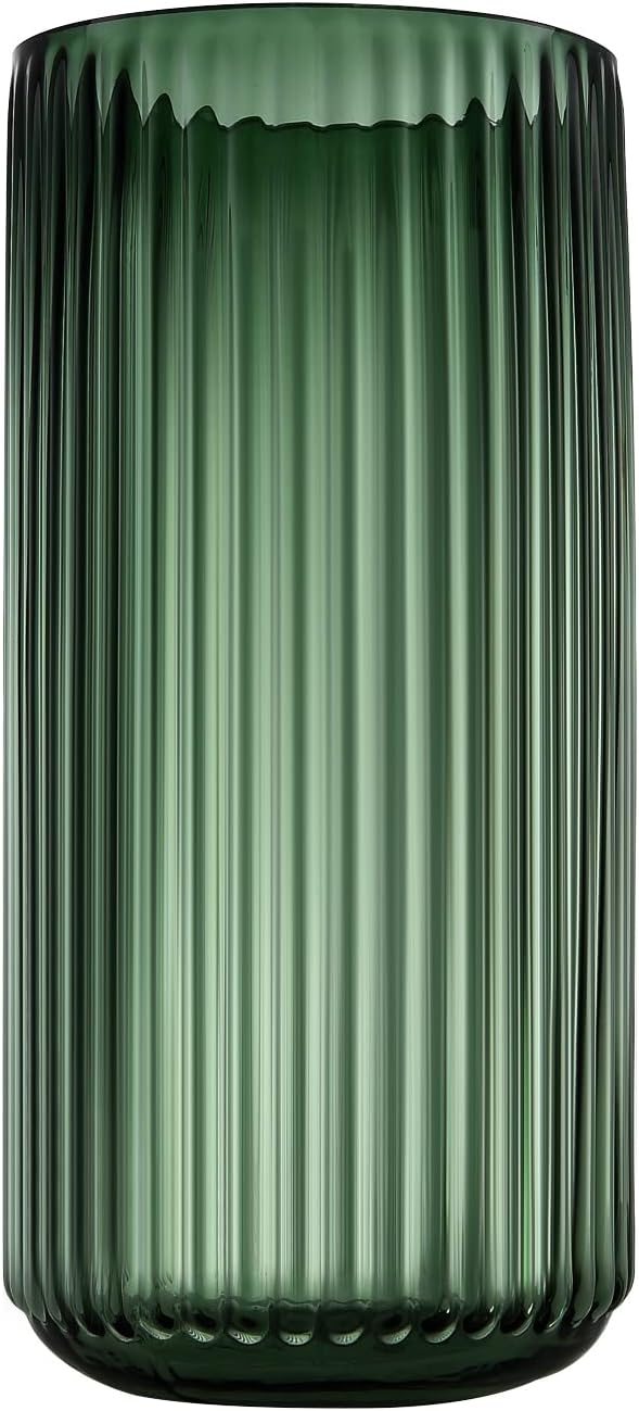 Farmhouse Brown Flower Vase — 9.8" — Green
