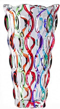 Luxe Gold Flower Vase — 11" — Colorful