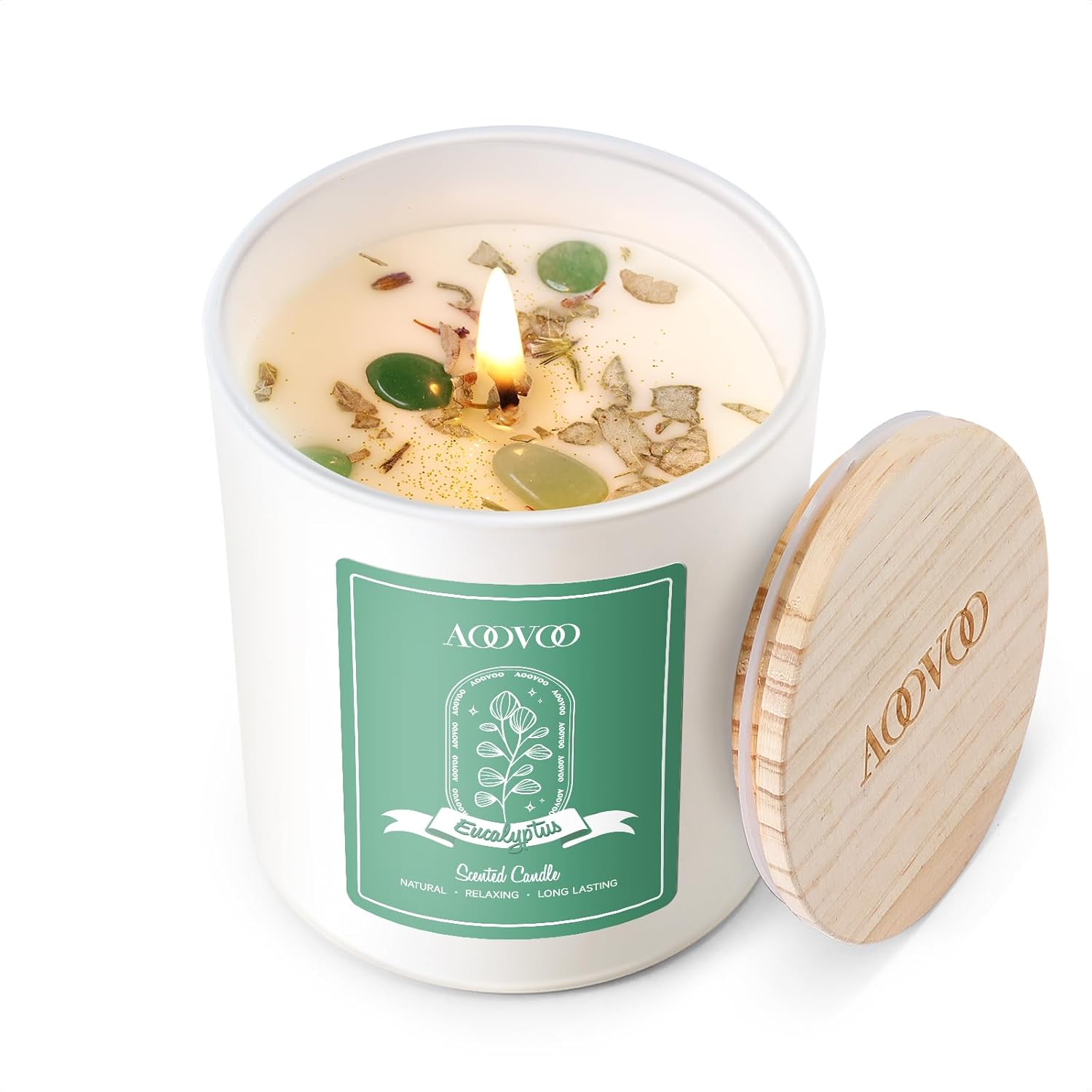Soy Luxe Glass Scented Candle — Eucalyptus Scented Candles