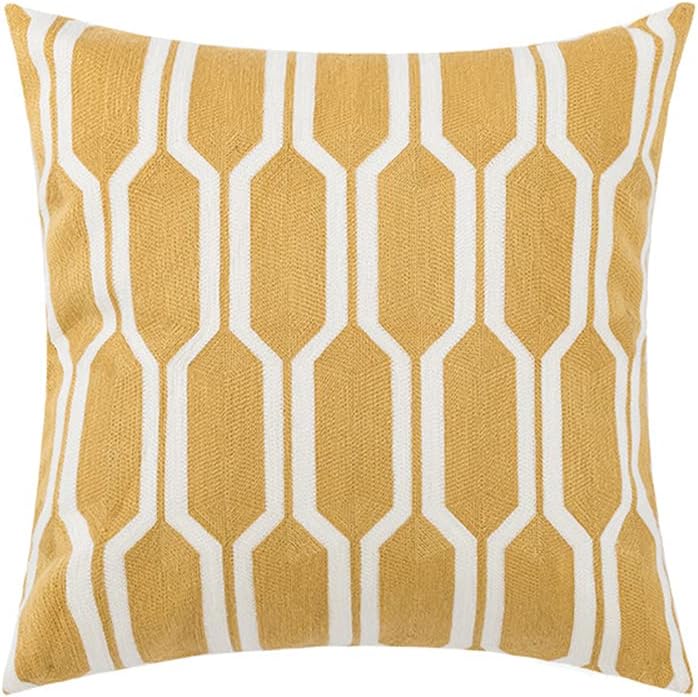 Tufted Boho Green Throw Pillow Cover — 18" — 18" x 18" (Pack of 1)