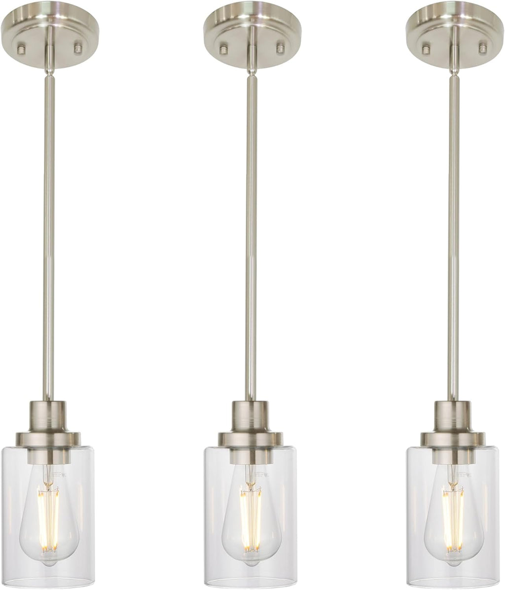 Black Chandelier — 5-Light — Brushed Nickel