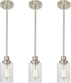 Black Chandelier — 5-Light — Brushed Nickel