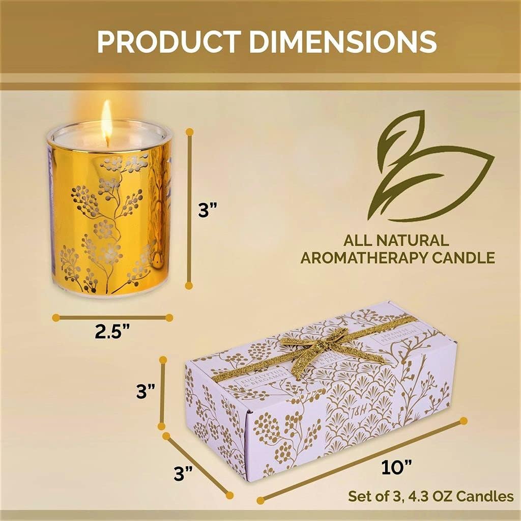 Soy Luxe Wax Scented Candle — Set of 3 - View 4