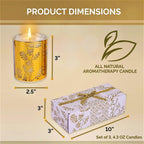 Soy Luxe Wax Scented Candle — Set of 3 - View 4