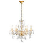 Adjustable Luxe Black Chandelier — 27"