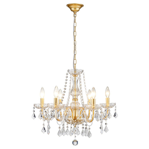 Adjustable Luxe Black Chandelier — 27"