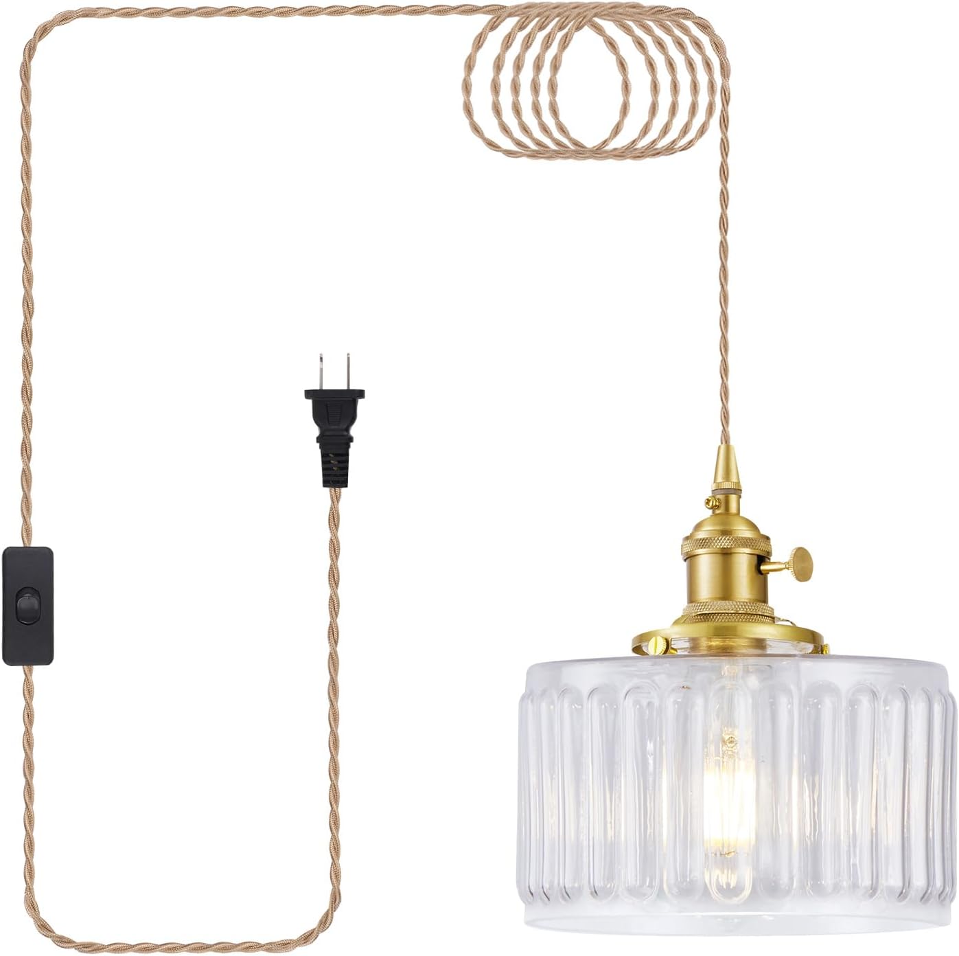 Brown Pendant Light — Transparent