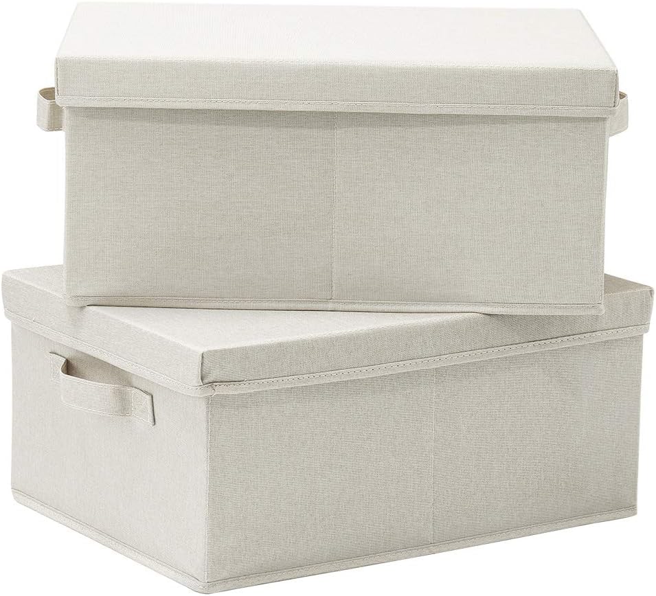 Beige Storage Bin — 16.5" — Beige