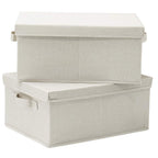 Beige Storage Bin — 16.5"