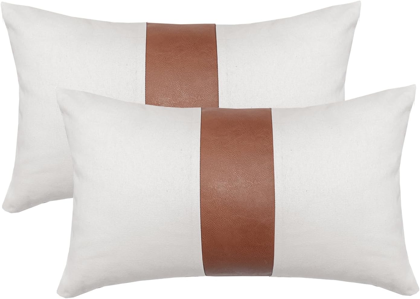 Boho Black Throw Pillow Cover — 18" — 20" x 12" (Pack of 2)