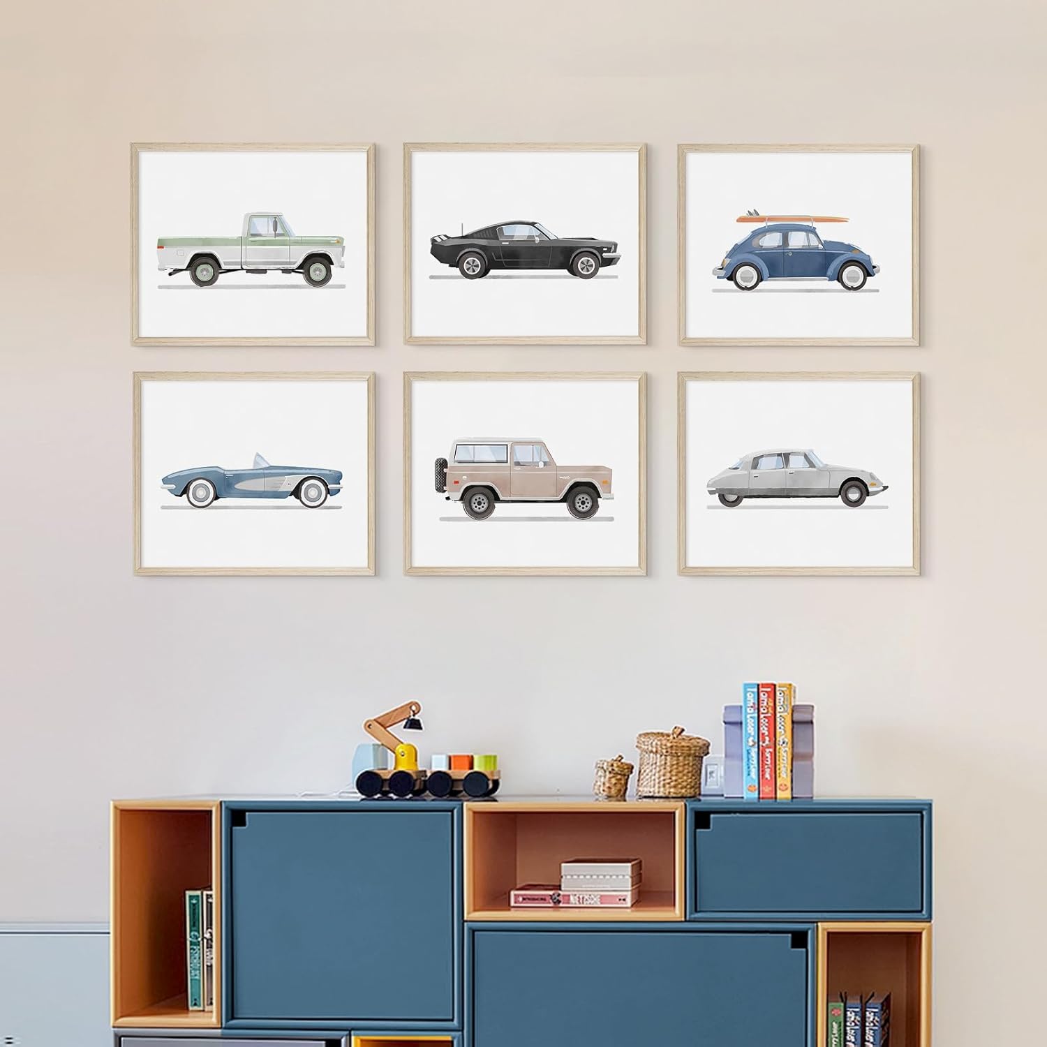 Framed Blue Wall Art — 8" - View 5