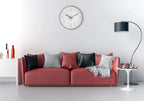 Battery Operated Luxe Glass Wall Clock — 12" - View 2