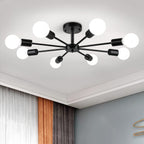 Modern Metal Chandelier — 8-Light