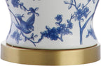 Linen Farmhouse Blue Bedside Lamp — 22" - View 7