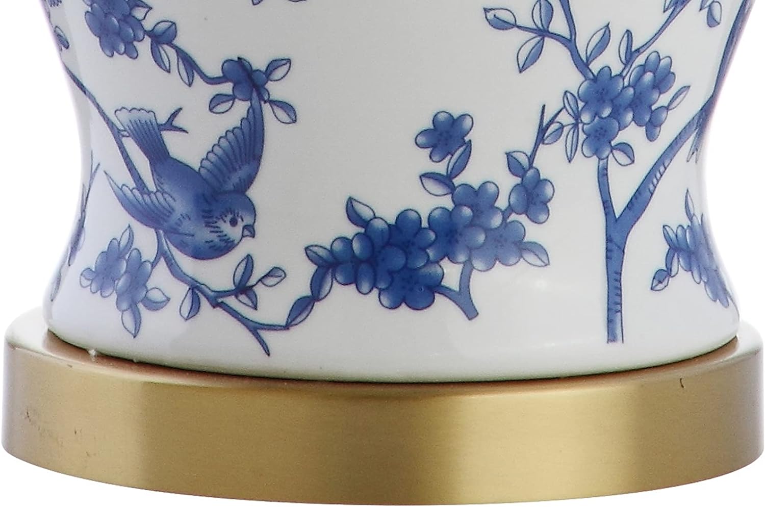 Linen Farmhouse Blue Bedside Lamp — 22" - View 7