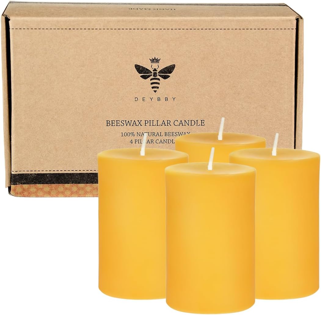 Wax Pillar Candle — 3" - View 8
