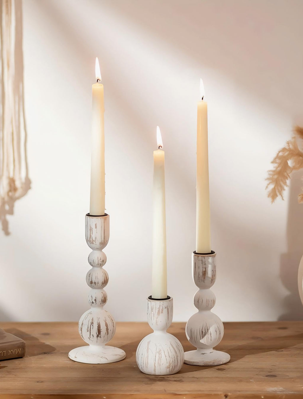 Boho Brown Candle — Set of 3