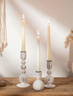 Boho Brown Candle — Set of 3