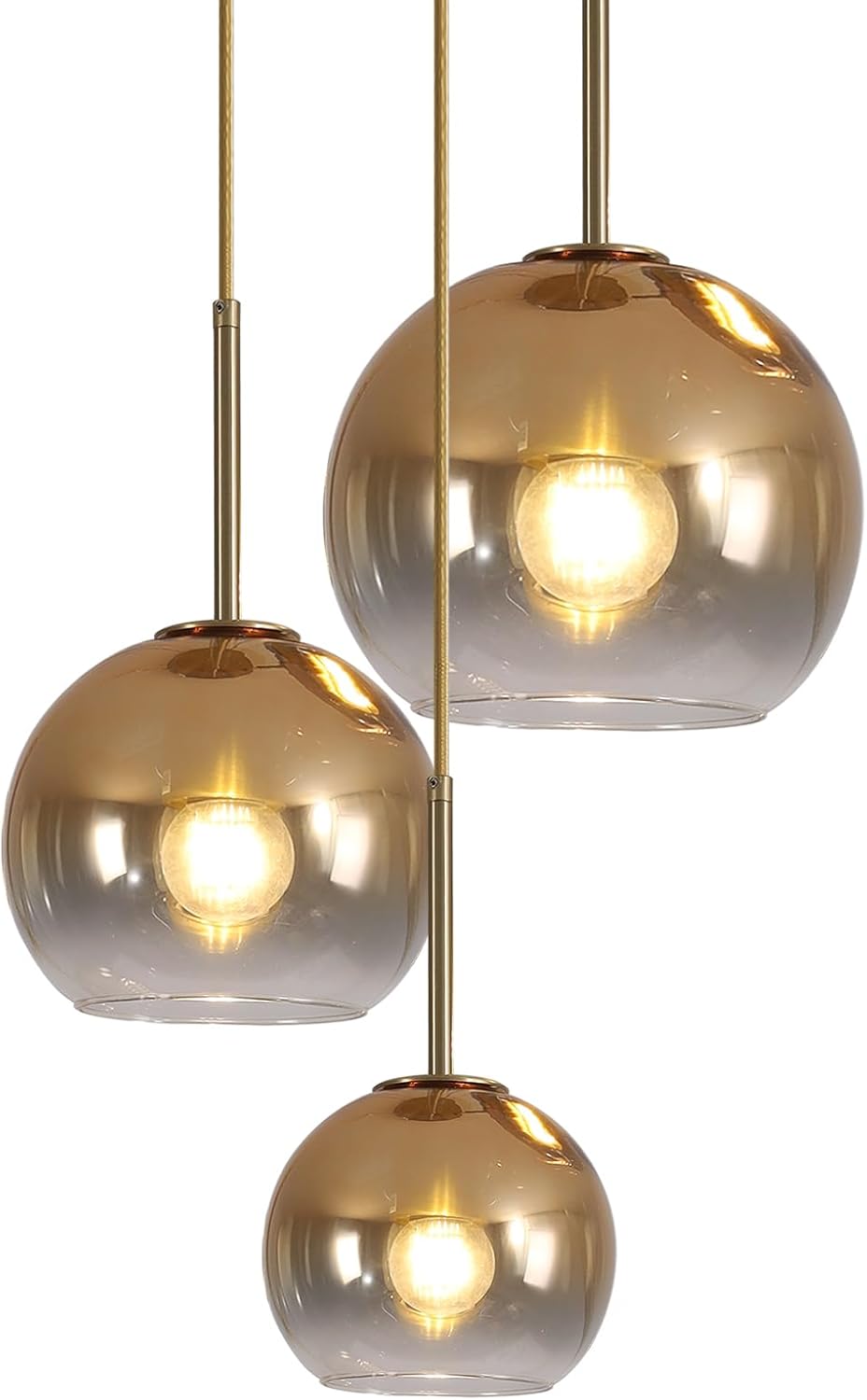 Luxe Gold Pendant Light — 1-Light — G-15-20-25