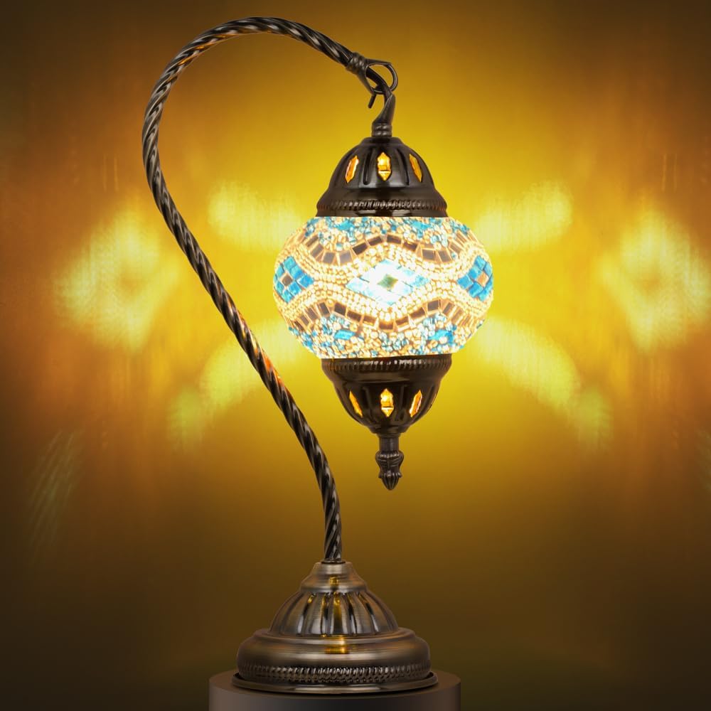 Vintage Blue Table Lamp — Blue2