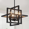 Modern Black Chandelier — Black