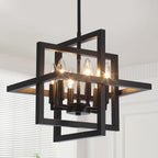 Modern Black Chandelier — Black