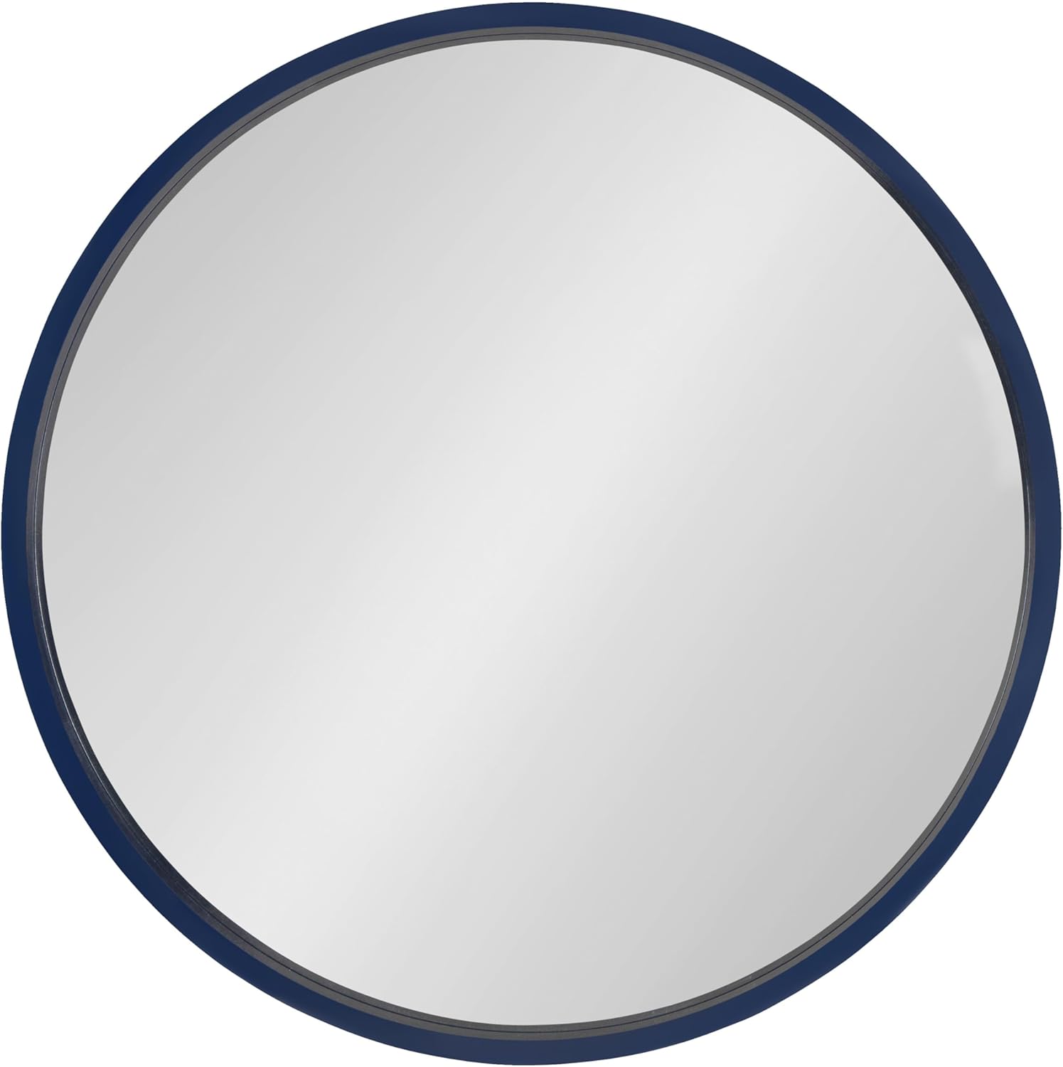 Round Modern Wood Wall Mirror — 25.6" - View 6