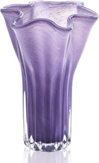 Modern Blue Flower Vase — 5" — Purple Wave