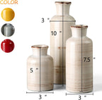 Farmhouse Ceramic Flower Vase - View 2