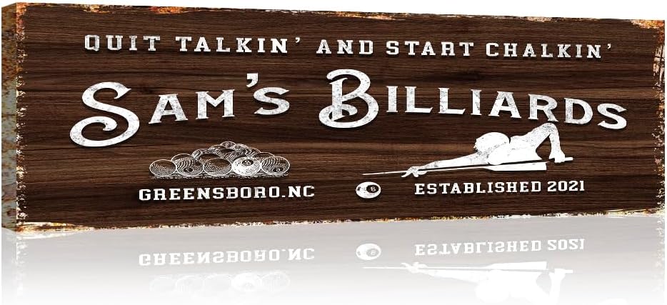 Personalized Farmhouse Beige Wall Art — 48" - View 3