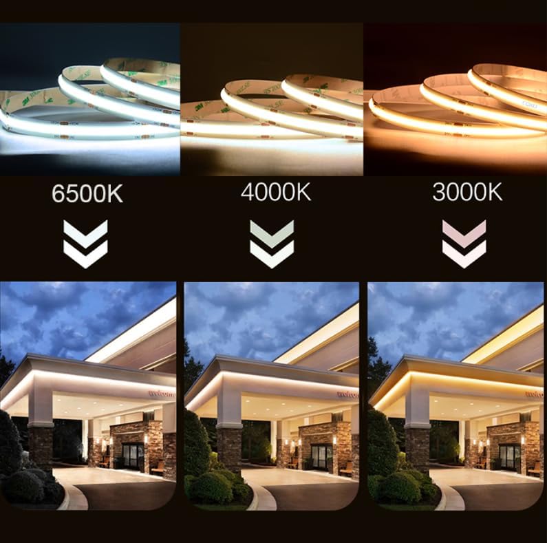 Dimmable Beige LED Strip Lights - View 5