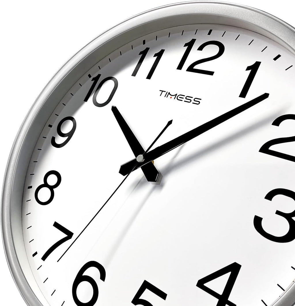 Battery Operated Modern Brown Wall Clock — 11" - View 2