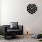 Battery Operated Luxe Beige Wall Clock — 8" - View 7