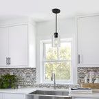 Farmhouse Black Pendant Light - View 3