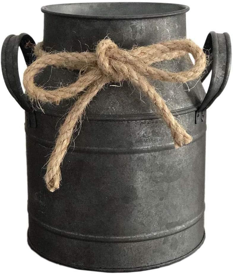 Vintage Farmhouse Brown Vase — Rusty Sliver