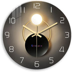 Battery Operated Black Wall Clock — 12" — 16 Inch