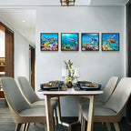 Modern Black Framed Wall Art — 12" - View 6