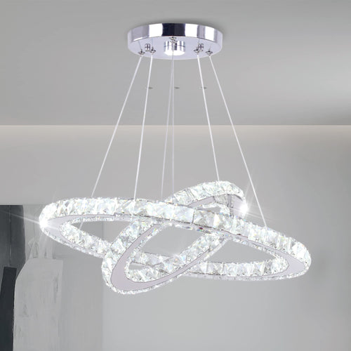 Adjustable Luxe Metal Chandelier — 8"