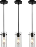 Adjustable Farmhouse Black Pendant Light — Black 3 Pack
