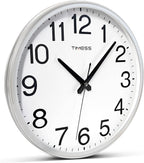 Battery Operated Modern Brown Wall Clock — 11" - View 4