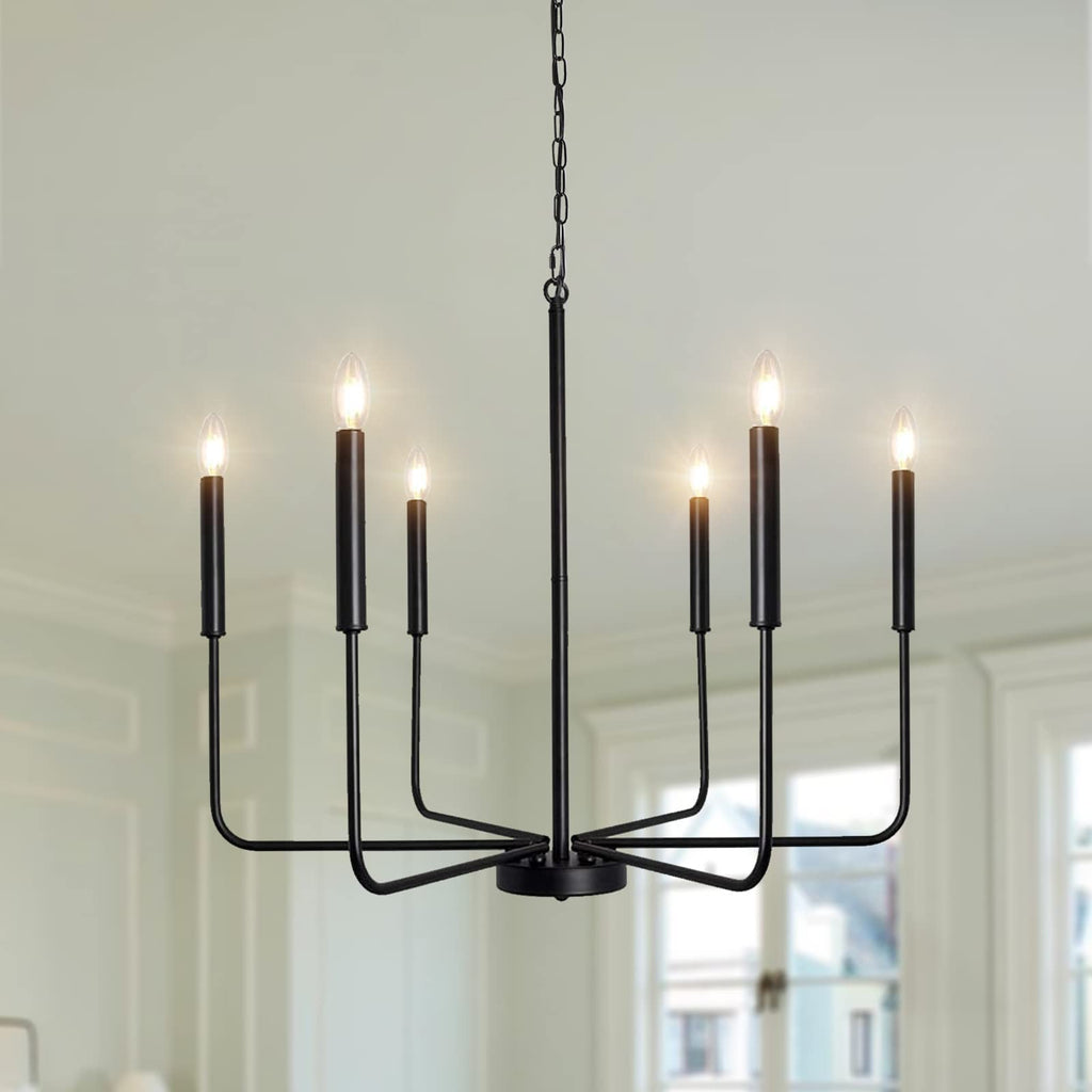 Farmhouse Black Chandelier