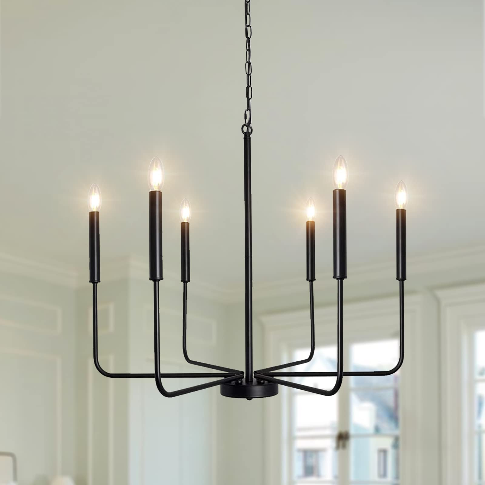 Farmhouse Black Chandelier
