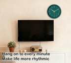 Battery Operated Modern Blue Wall Clock — 12" - View 2