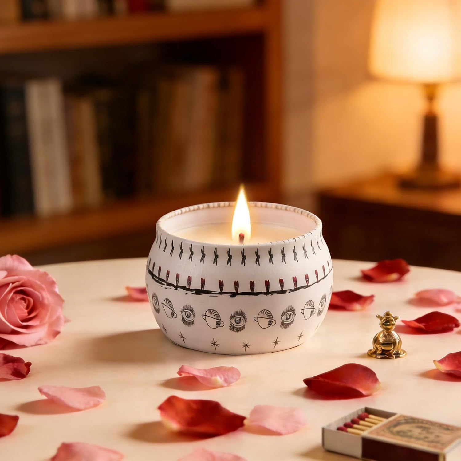 Soy Wax Boho Metal Scented Candle - View 2