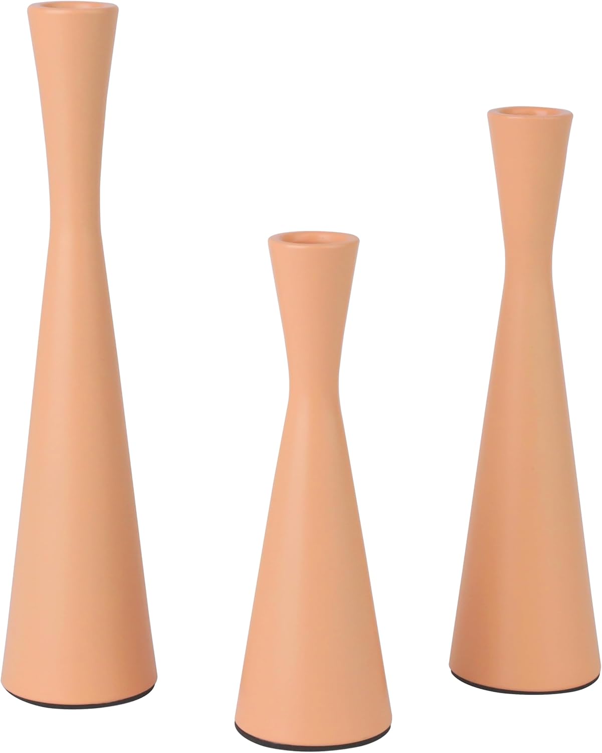Luxe Black Candle — Set of 2 — Pink Orange