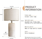Farmhouse Beige Desk Lamp — 23" - View 8