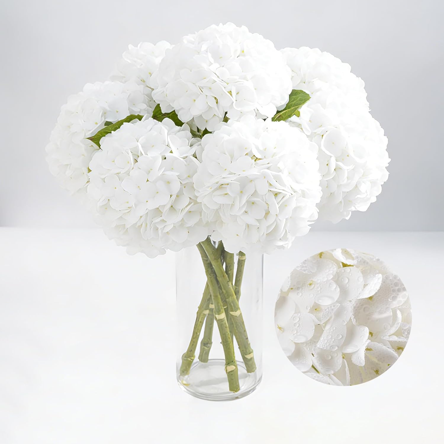 Blue Artificial Plant — 21" — White