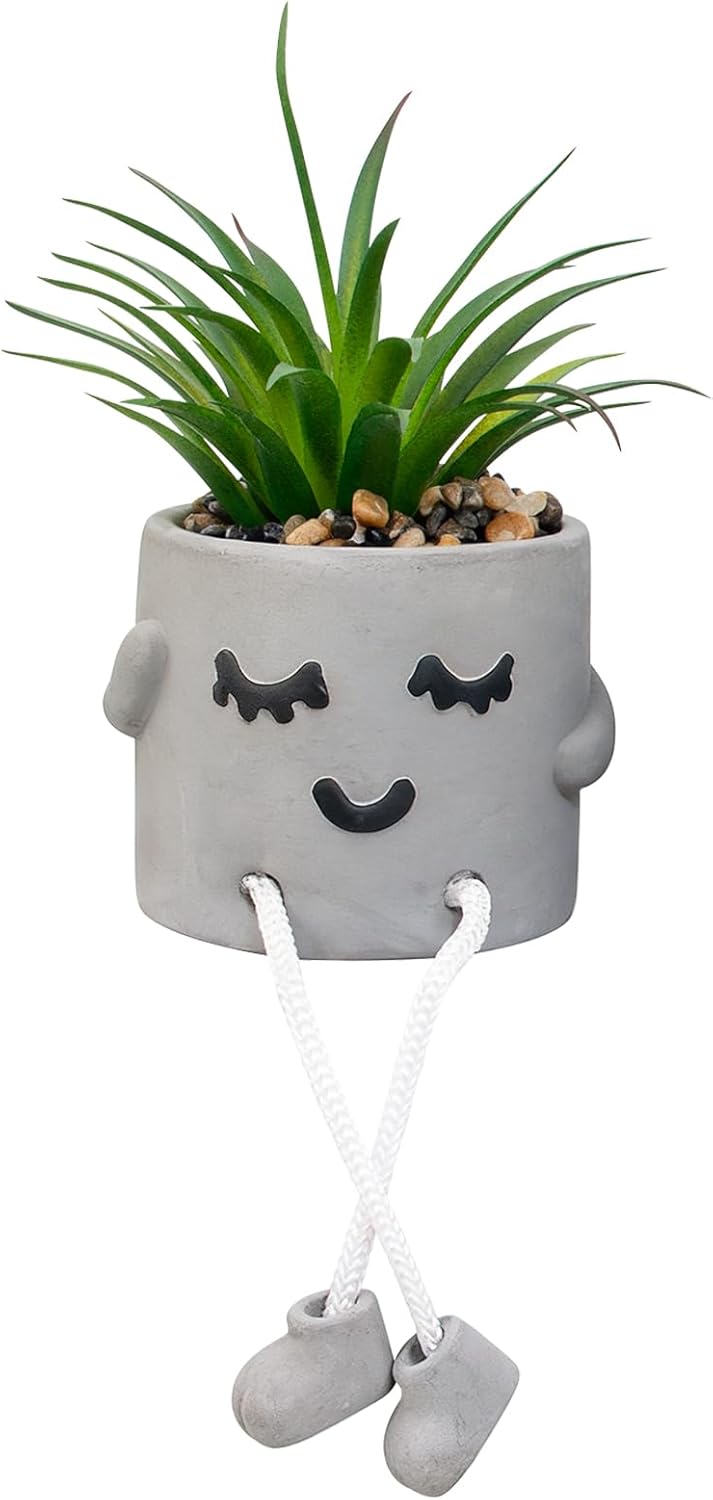 Green Faux Plant — 1pcs-shy